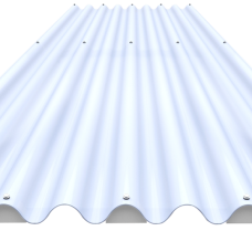 Telha de Polipropileno Ondulada 110x244cm 1,2mm Translúcida Atco