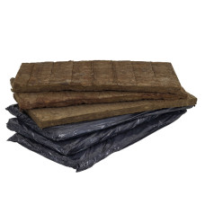 Placa Isolante Termoacústica para Forro e Parede em Lã de Rocha M5 Ensacado 120x60x0,5cm Biolã