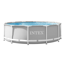 Piscina Estruturada Redonda 8.592L com Bomba 220V e Escada Prism Intex