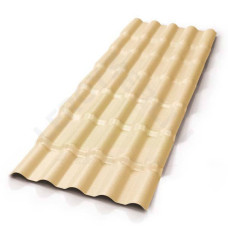 Telha de PVC Americana Colonial 86x230cm 2mm Marfim Precon